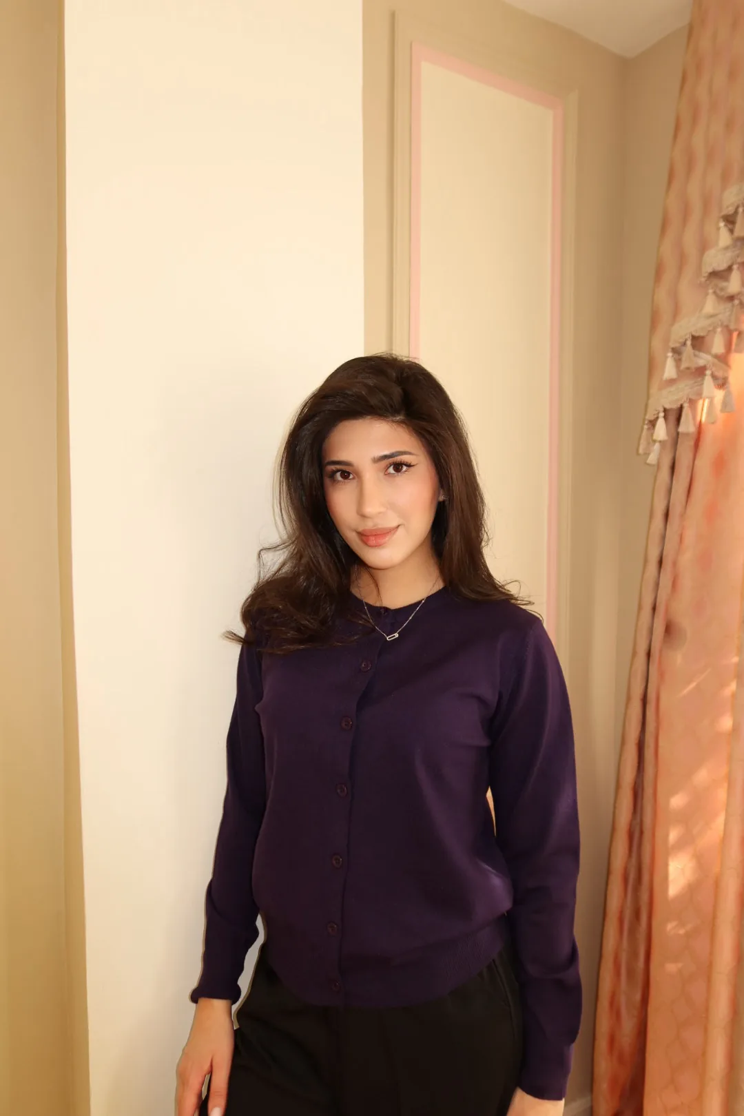 Tugmali kardigan